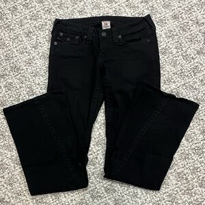 True Religion Black Bootcut Jeans Size 28